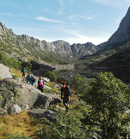 Klettern auf den Lofoten.