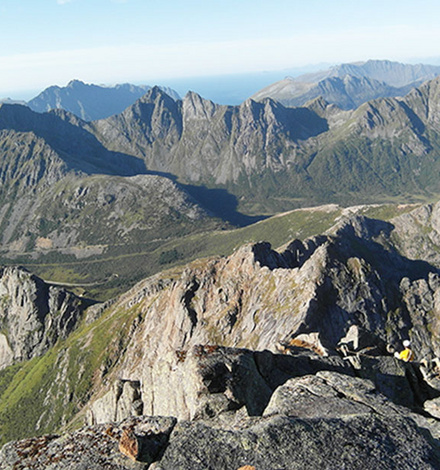 Klettern auf den Lofoten.