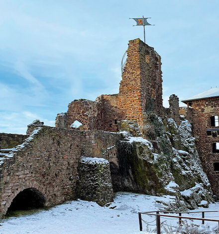 Historisch und aussichtsreich, die Burgruine Hohnstein.