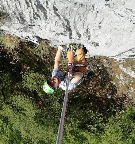Falesia dell'Antimedale - climber Luigi Peverelli