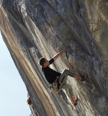 Falesia dell'Antimedale - climber Luigi Peverelli