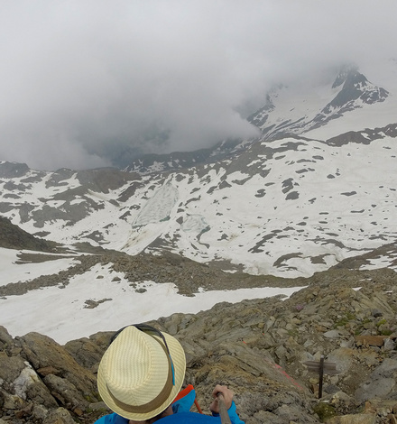 Blick zur&uuml;ck in den ruhigen Aglsboden, eine friedliche Hochalm. Ab hier wird es steiler. 