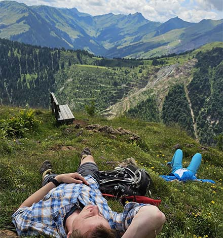 While some gazed at the view...