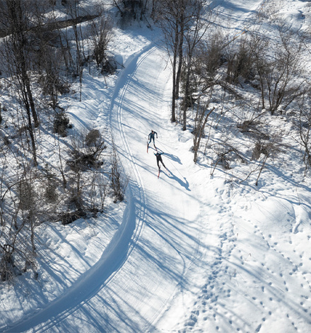 60 Loipenkilometer werden im Langlaufdorf Faistenau täglich frisch präpariert.