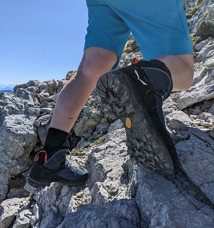 Grip su roccia? Nessun problema grazie alla suola Vibram