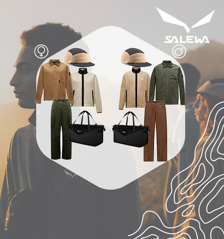 Vom 1. bis zum 30. September 2026 hast Du die Chance bei Bergzeit ein Lifestyle-Outfit von Salewa im Wert von 500 Euro zu gewinnen.