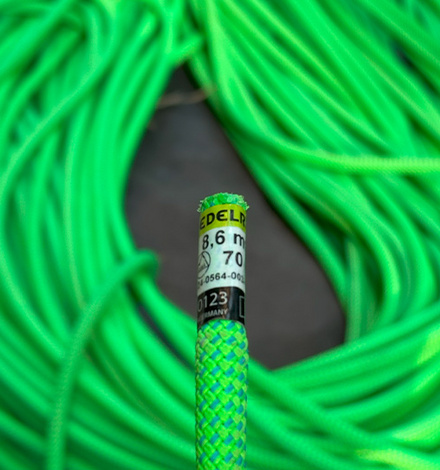Sind das wirklich 70 Meter Seil? Da ist noch so viel Platz auf der Seilplane!