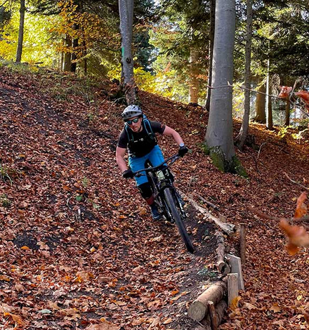 Auf den Trails gibt es immer mal wieder spannende Abschnitte...