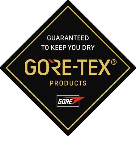 Das Garantieversprechen von W.L. Gore kennzeichnet alle wasserdichten Gore-Tex-Produkte.