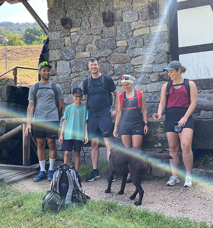 Am Sonntag hatten wir Zeit f&uuml;r ein paar achtsame Momente beim Waldbaden. 