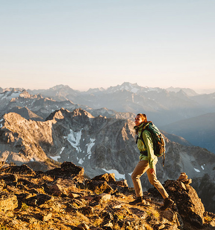Die Mountain Active Pant von Marmot auf Tour.