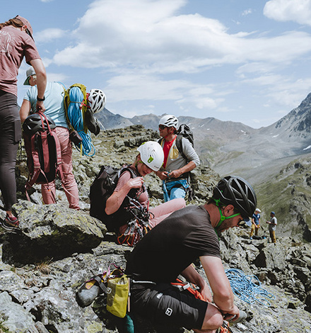 Klettern geschafft, jetzt wird das Panorama genossen! 