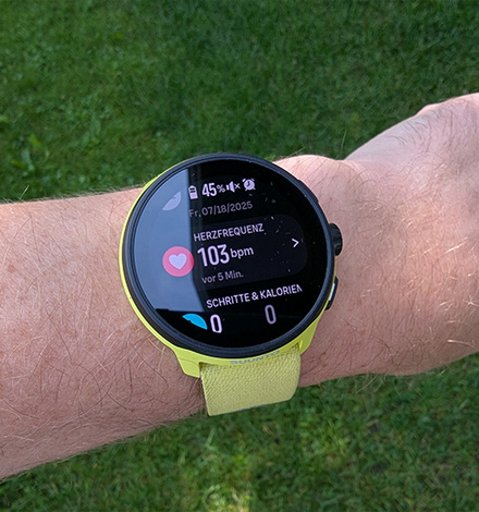 Trainingsmodus-Auswahl auf der Suunto Run – individuell anpassbar je nach Sportart.