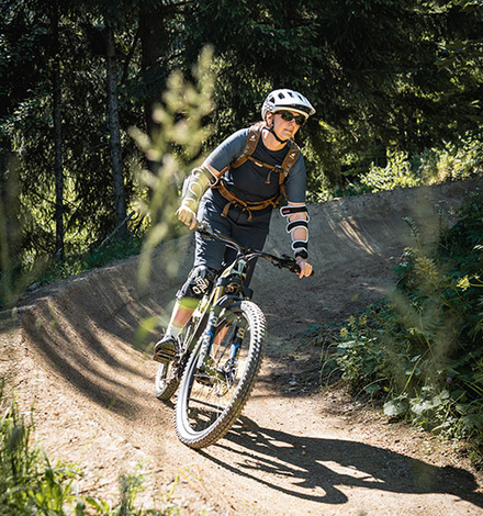 Viele verschiedene Trails. Egal ob uphill...