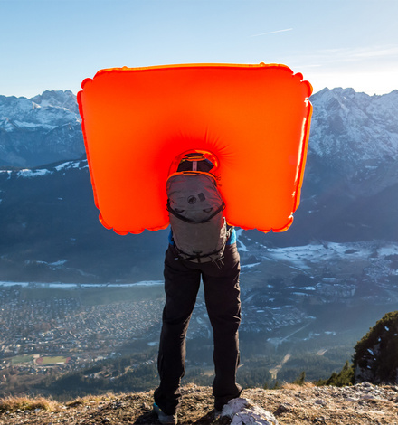 150 Liter mehr Volumen sollen bei einem Lawinenereignis f&uuml;r mehr Auftrieb sorgen. Wobei hier die Gefahr &uuml;berschaubar war &hellip;  