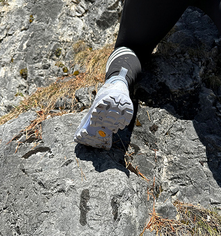 Laut Merrell sind die Stollen ein kleines Highlight, denn sie &bdquo;reinigen