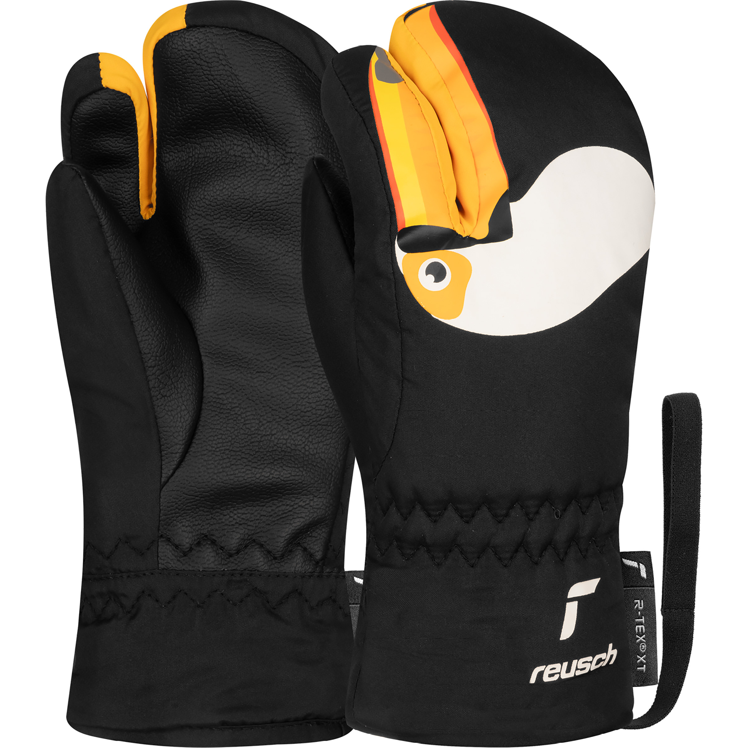 Reusch Peggy R-TEX XT Lobster Kinder 3-Finger-Handschuhe schwarz Größe M Lifestyle Isolierend Wasserabweisend