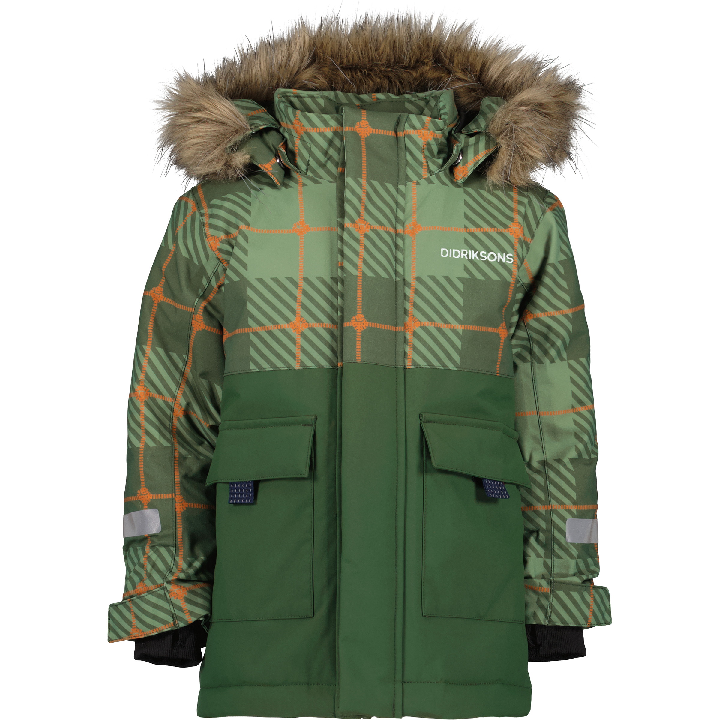 Didriksons Polarbjörn Pr 2 Parka Kinder Winterjacke gruen Größe 100 Lifestyle | Rodeln Wasserdicht Wasserabweisend