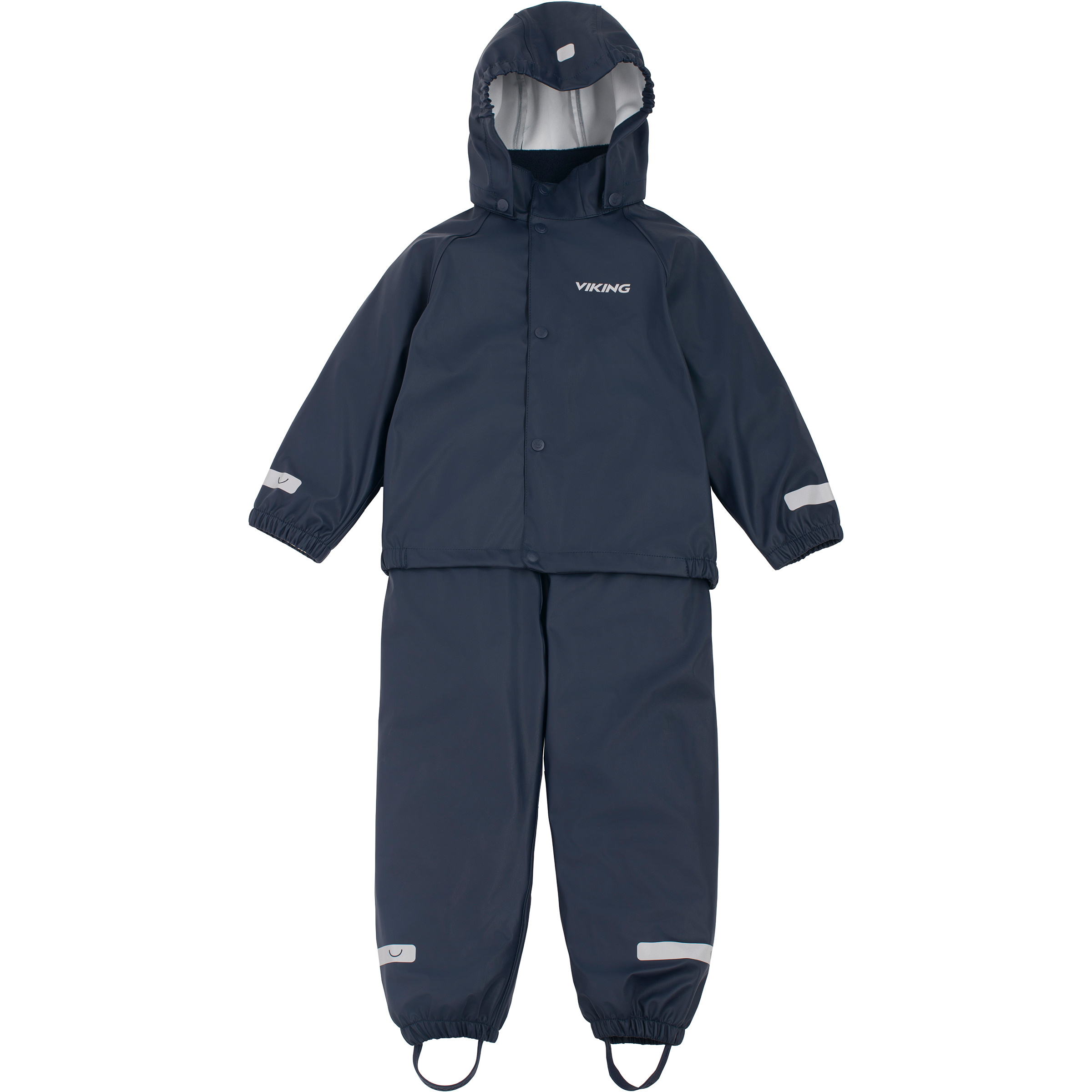 Viking Indie Rain Set Kinder Overalls blau Größe 122 Lifestyle Winddicht Wasserabweisend
