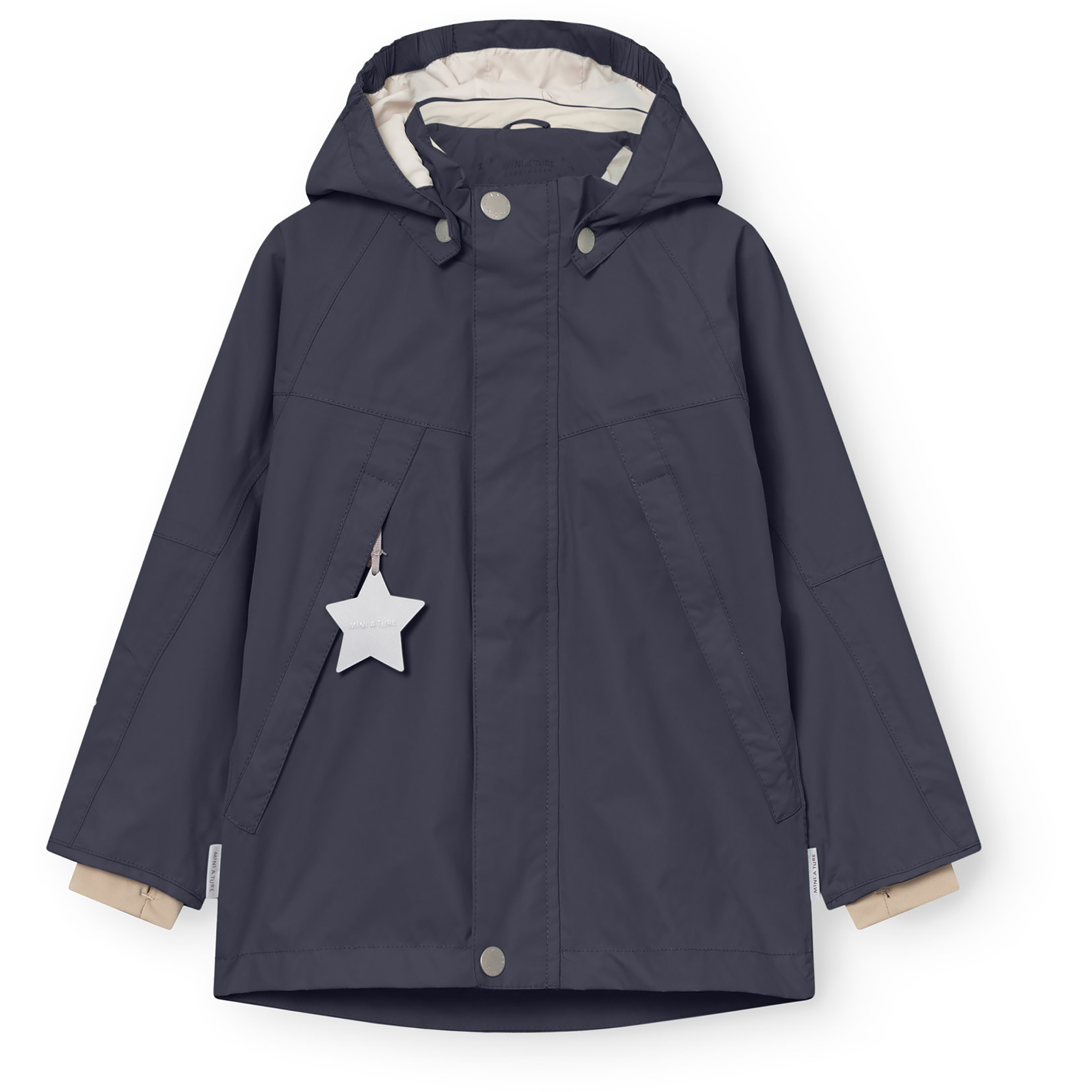 Mini A Ture Matvalon Kinder Regenjacke grau Größe 152 Lifestyle Widerstandsfähig