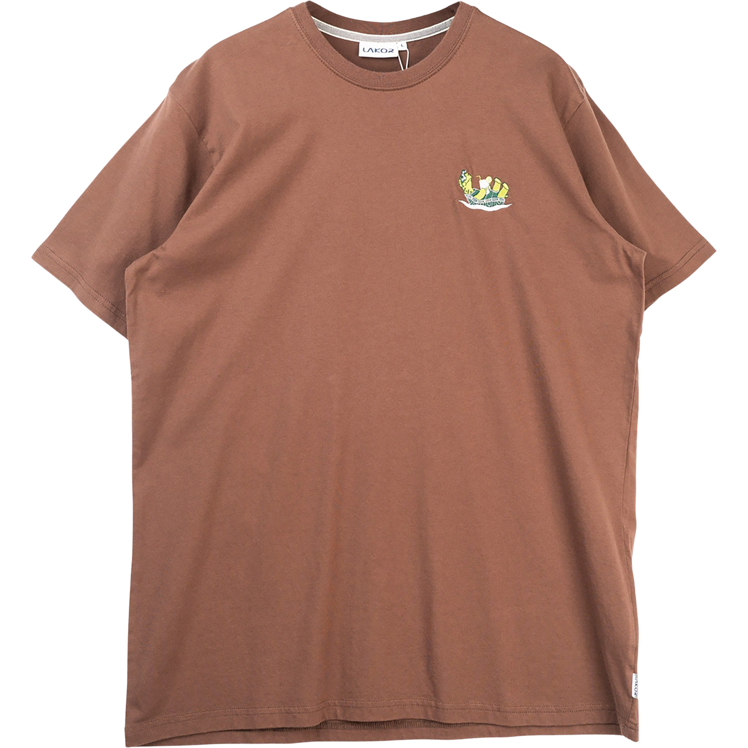Lakor Mini Slow Flow Herren T-Shirts braun Größe M Lifestyle Hautfreundlich