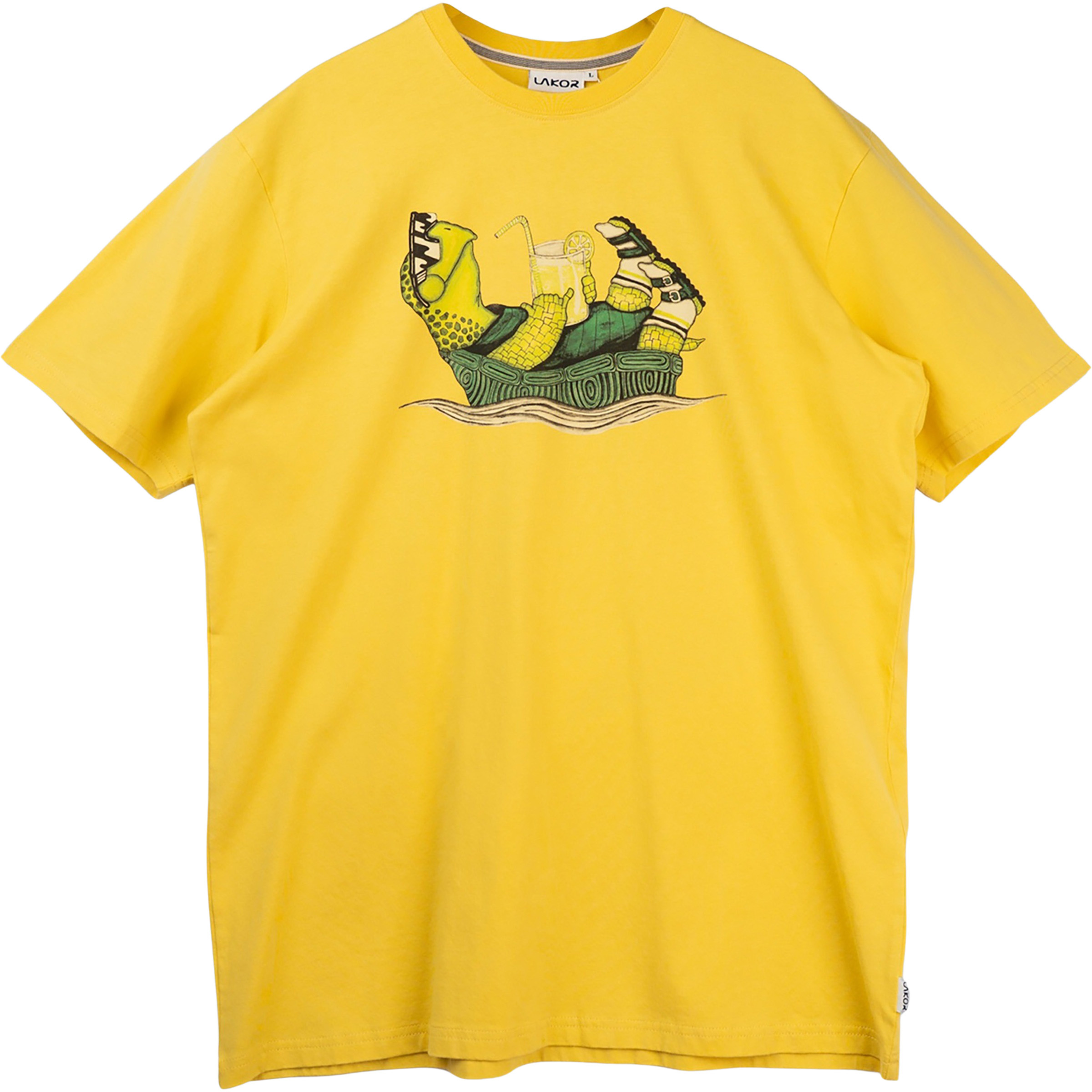 Lakor Slow Flow Herren T-Shirts gelb Größe XL Lifestyle Hautfreundlich