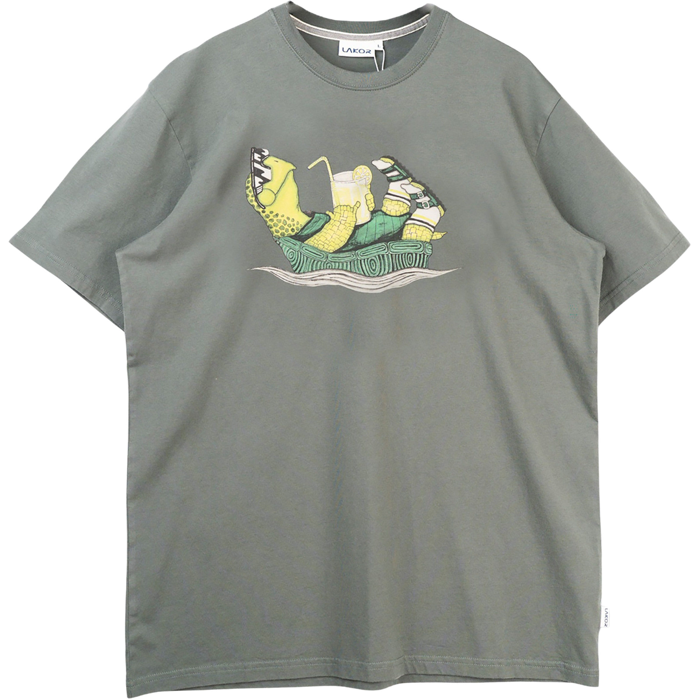 Lakor Slow Flow Herren T-Shirts grau Größe L Lifestyle Hautfreundlich