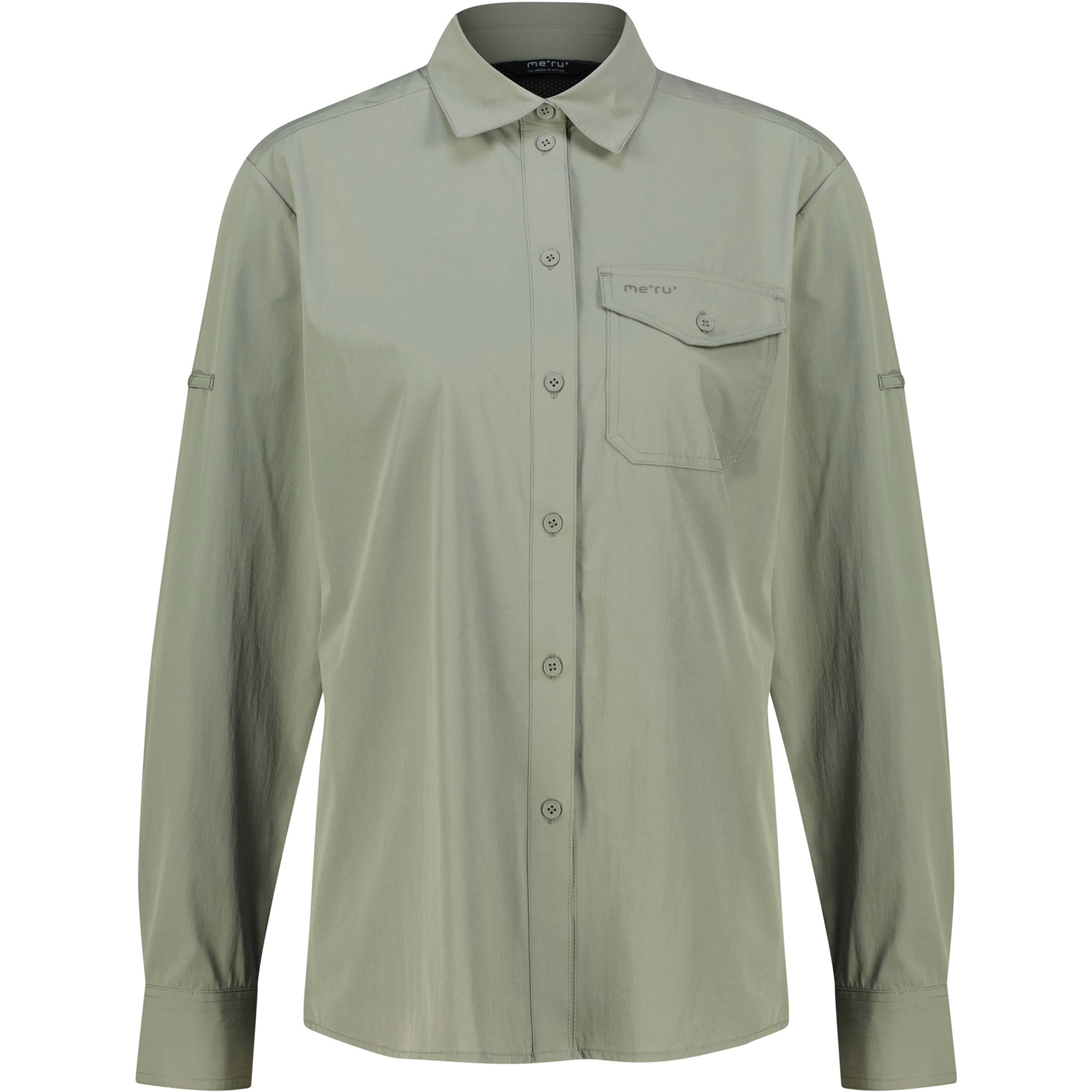Bergzeit Basics Damen Meru Lahan Bluse - Farbe: gruen