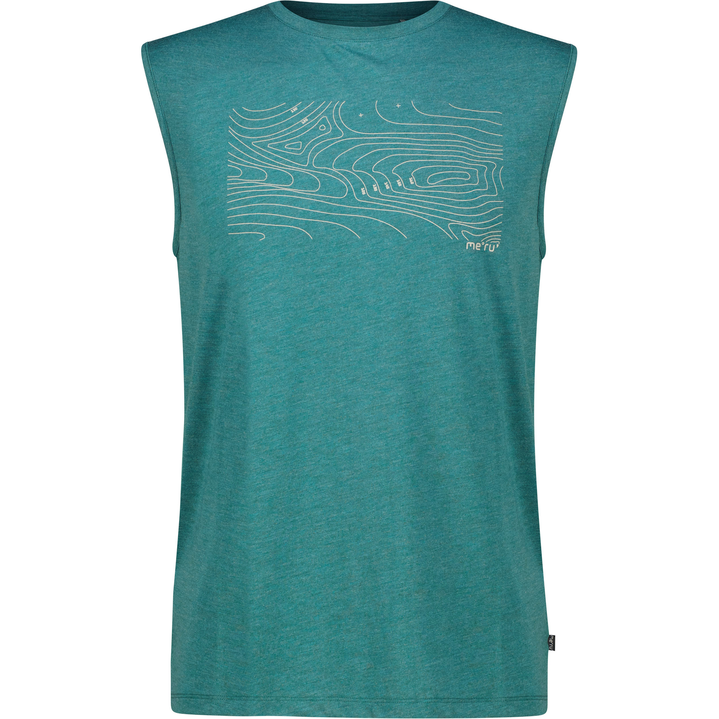 Bergzeit Basics Herren Meru Mora Tanktop - Farbe: tuerkis