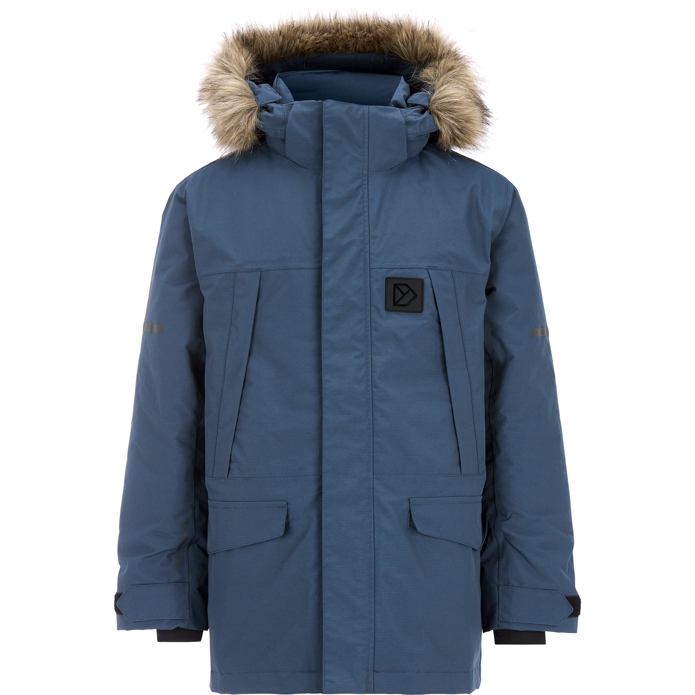 Didriksons Sylvin 2 Parka Kinder Winterjacke mountain blue Größe 130 Lifestyle Wasserdicht