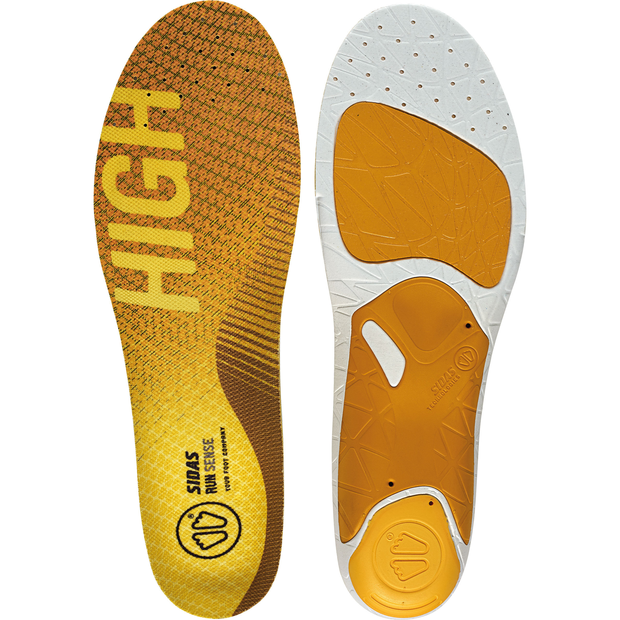 Sidas Run Sense High Einlegesohle Schuhzubehör gelb Größe 37