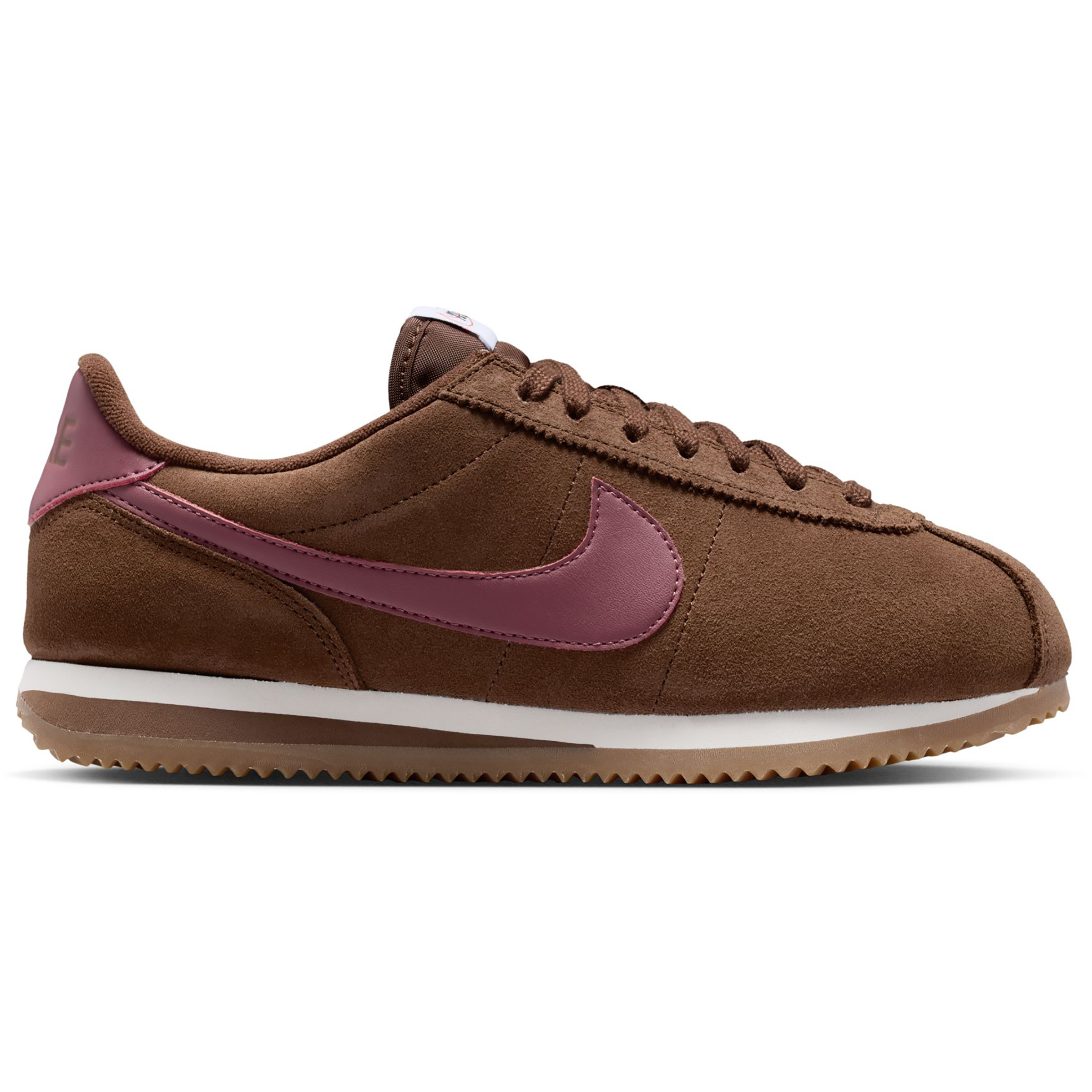 Nike Cortez Damen Freizeitschuhe cacao wow-pink smoke-sail Größe 41 Lifestyle Atmungsaktiv
