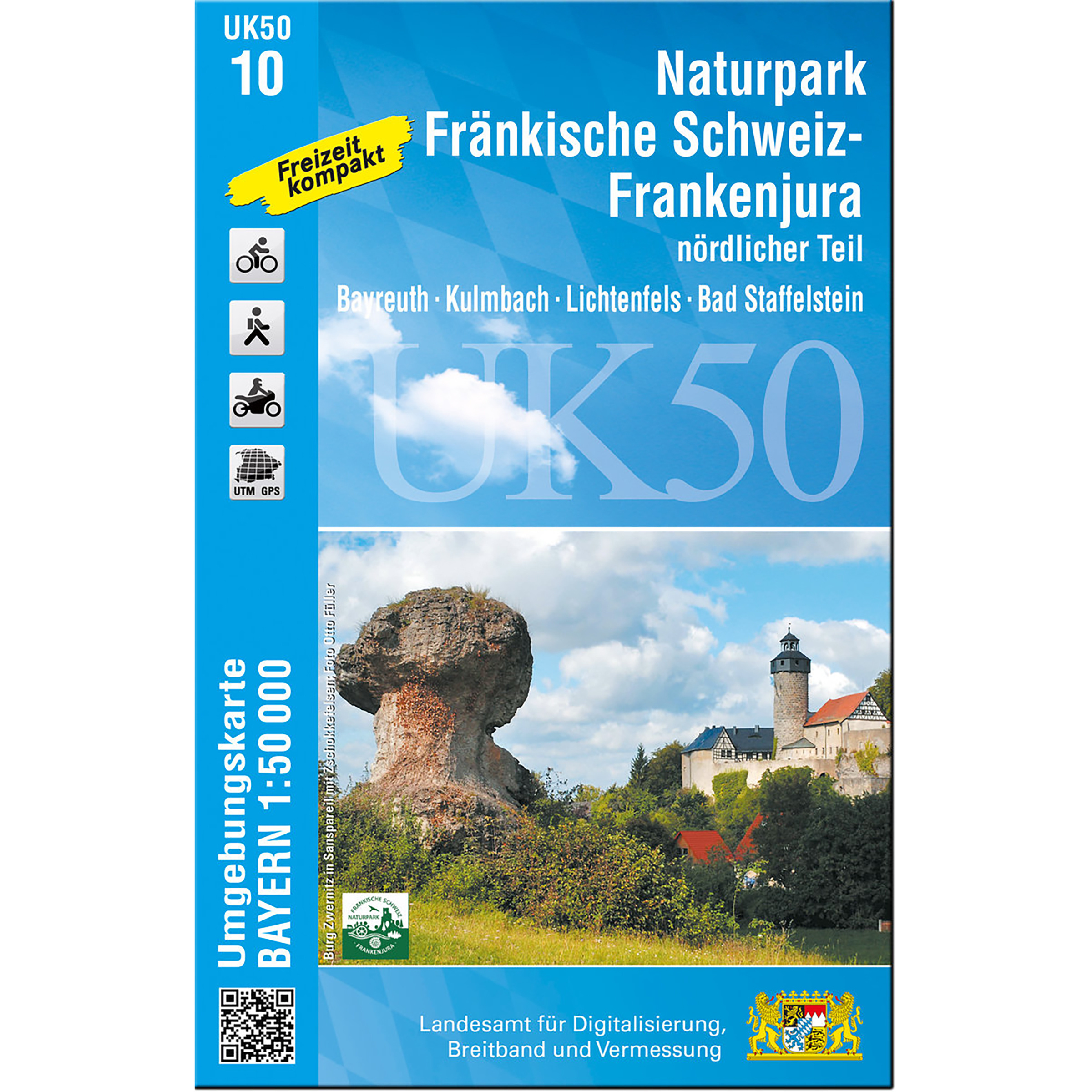 Landesamt Digitalisierung, Breitband, Vermessung UK 50-10 Naturpark Fränkische Schweiz-nördlich
