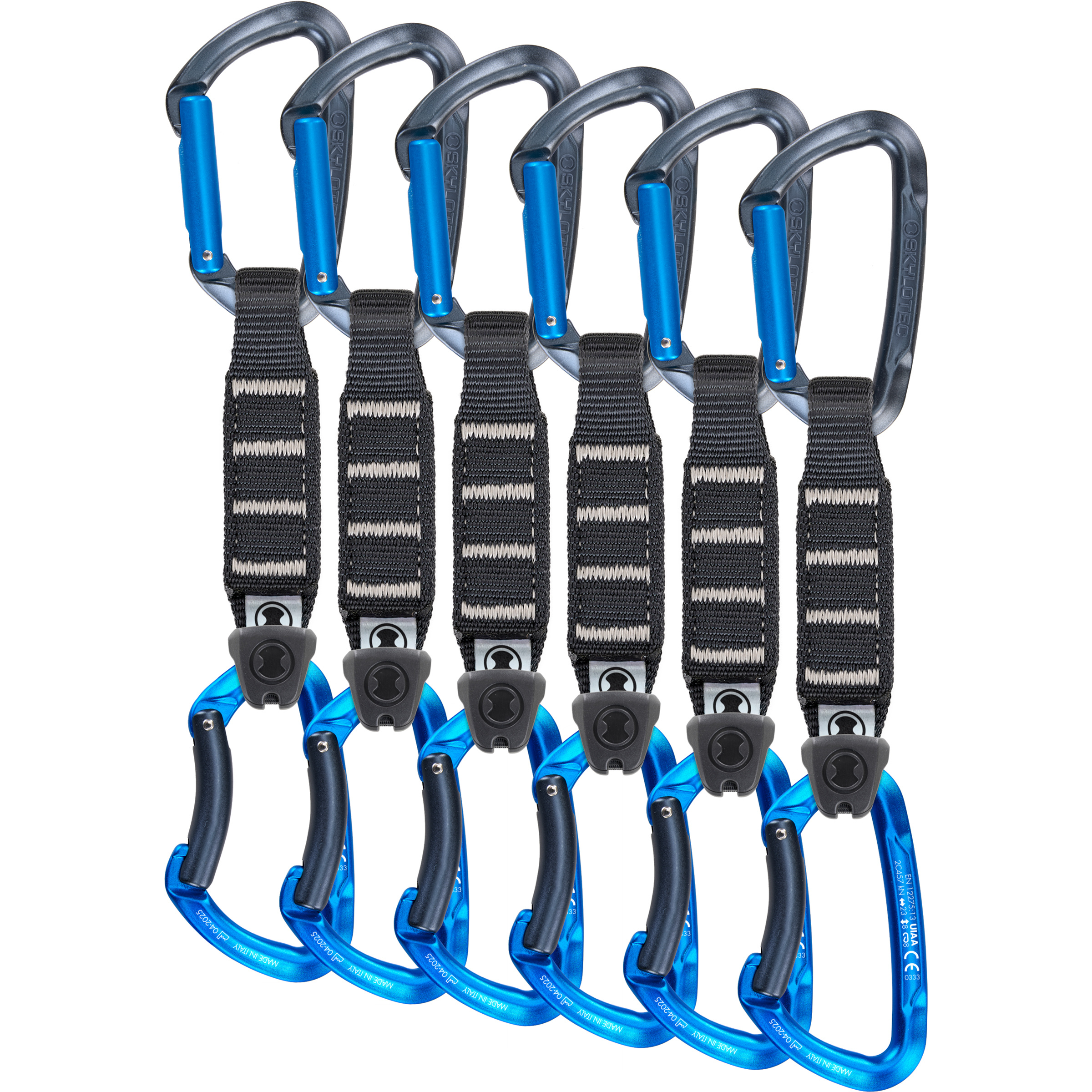 Skylotec Lime Set Ny Pro 6er Pack Expressset Express-Sets blau Größe 12CM Alpinklettern | Eisklettern | Sportklettern