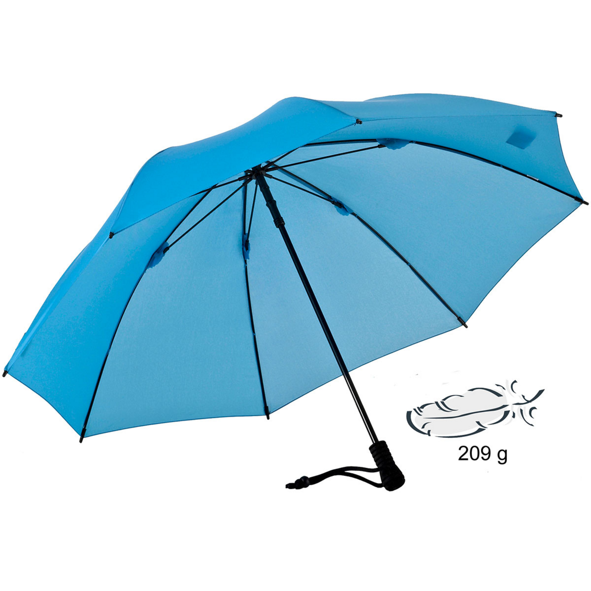 Euroschirm Swing Liteflex Regenschirm Wander- & Trekkingschirme blau Größe One Size Gewicht 0.29 kg