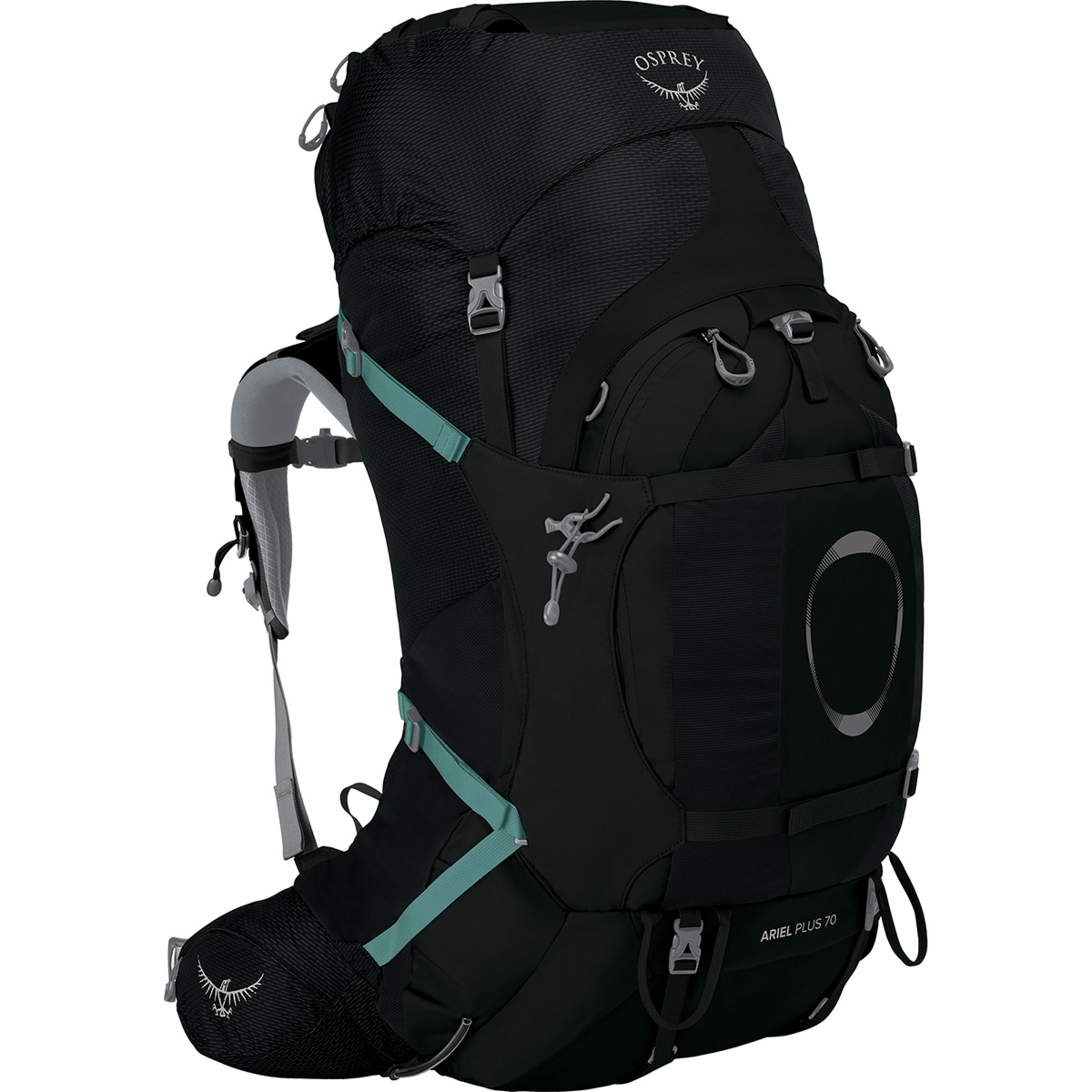 Osprey Ariel Plus 70 Damen Trekkingrucksäcke schwarz Größe 70L | XS-S Trekking Wasserabweisend