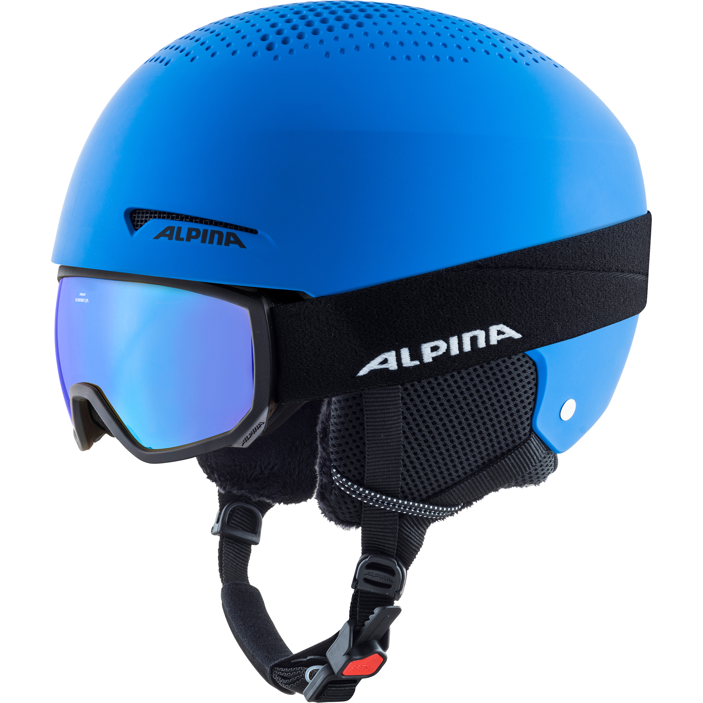 Alpina Kinder Zupo+Scarabeo Jr. Set Skihelm