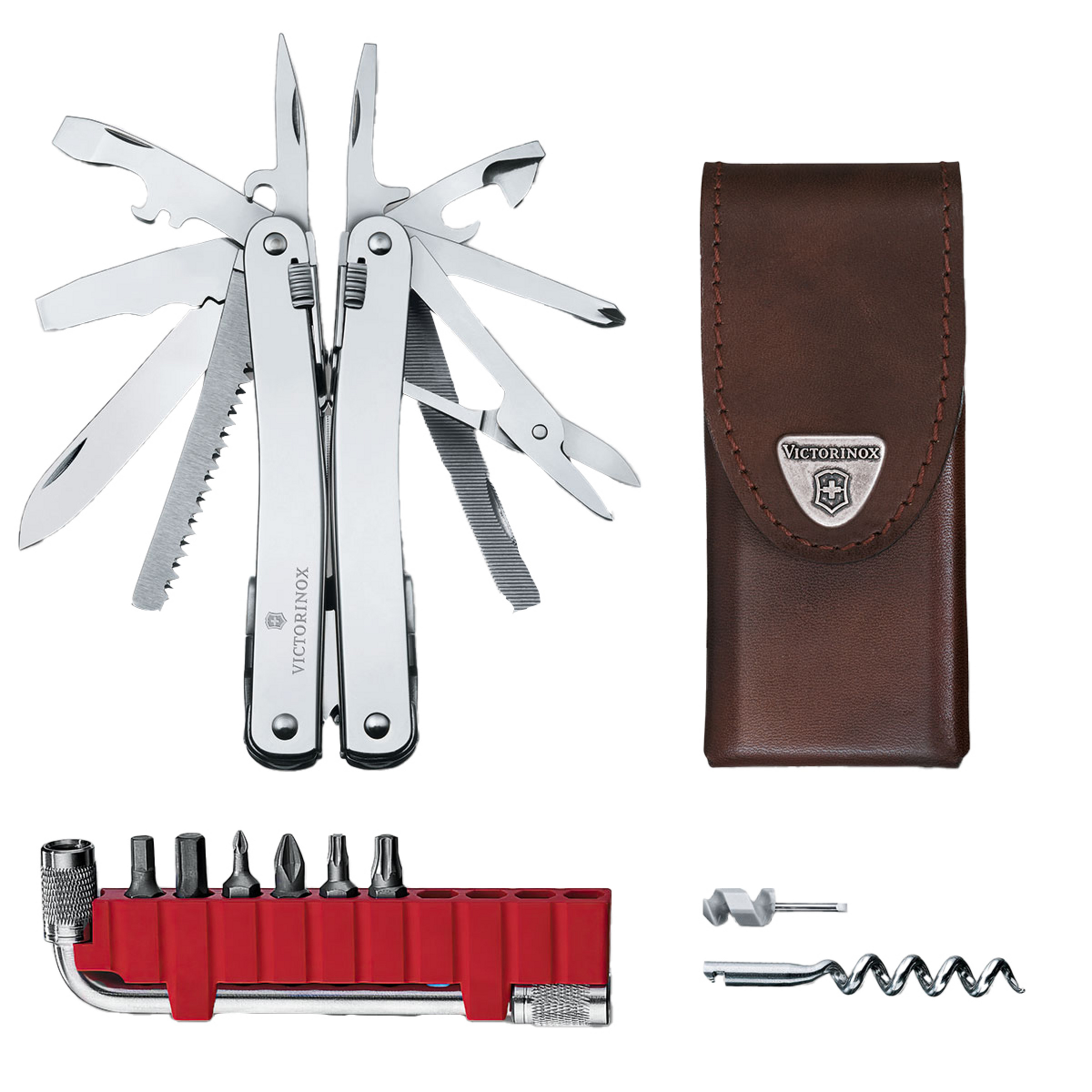 Victorinox Swiss Tool Spirit X Plus with Leather Pouch