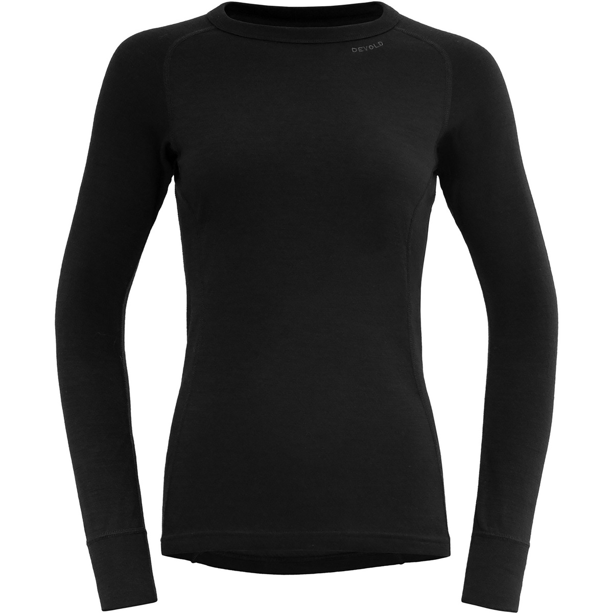 Devold Donna Maglia a maniche lunghe Duo Active (Taglia XS, Nero)