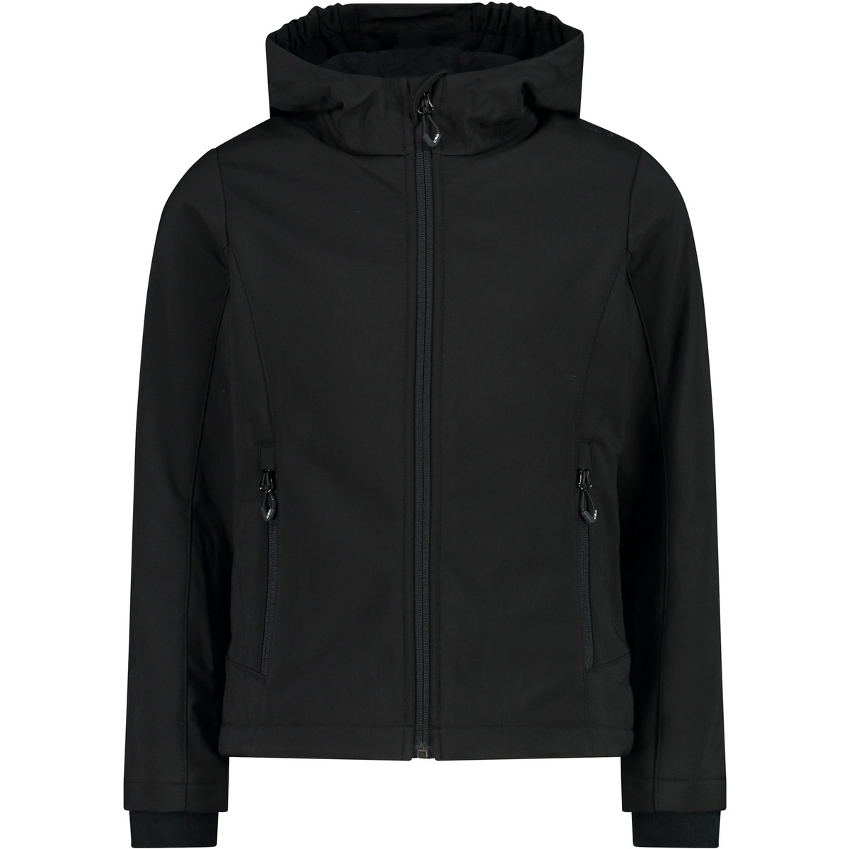 CMP Enfants Veste Softshell Hoodie (taille 140, Noir)