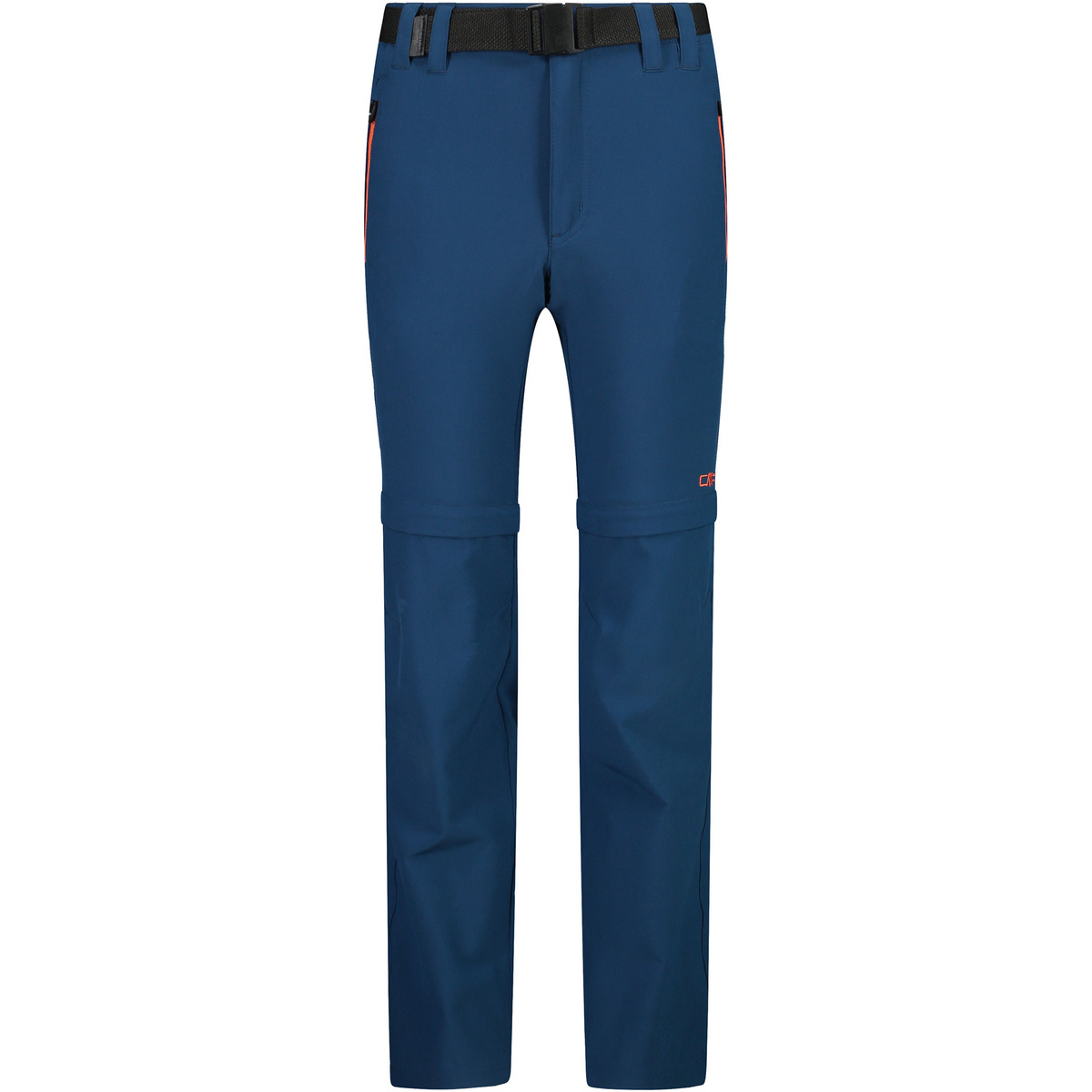 CMP Bambino Pantaloni Long Zip Off Stretch (Taglia 110, Blu)