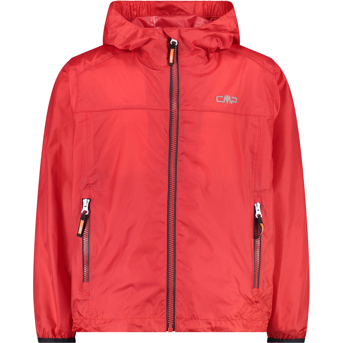 CMP Kinder Fix Hoodie Regenjacke (Größe 176, rot)