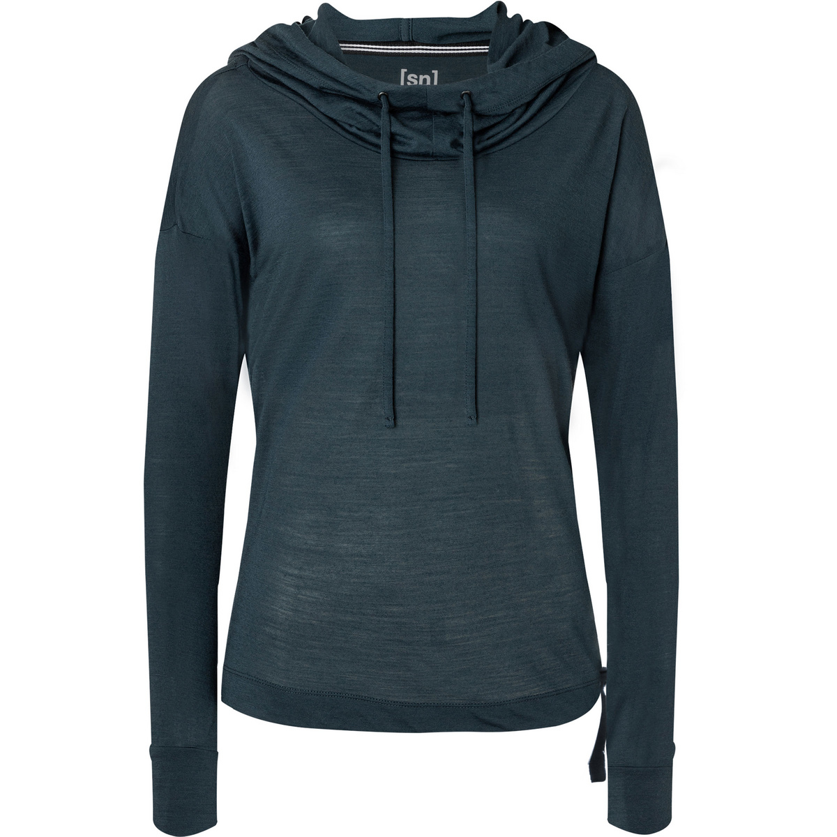 Super.Natural Damen Voyage Funnel Hoodie (Größe S, blau)