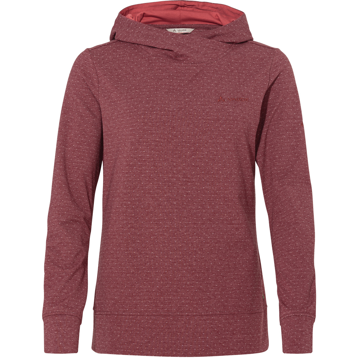 Vaude Donna Felpa con cappuccio Tuenno (Taglia XXS, Rosso)