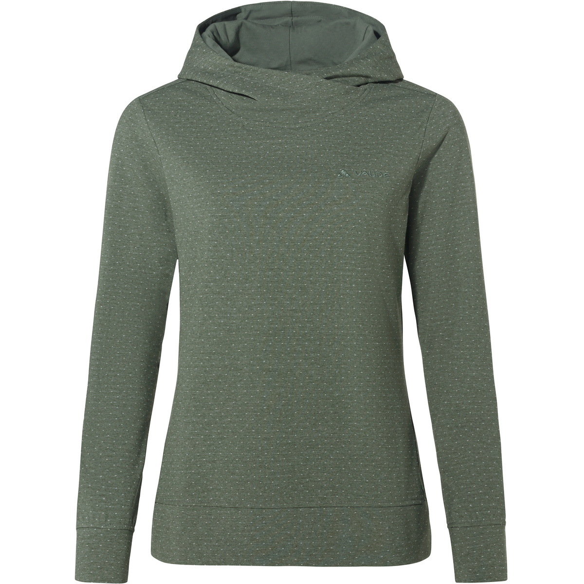 Vaude Donna Felpa con cappuccio Tuenno (Taglia XXL, Verde)
