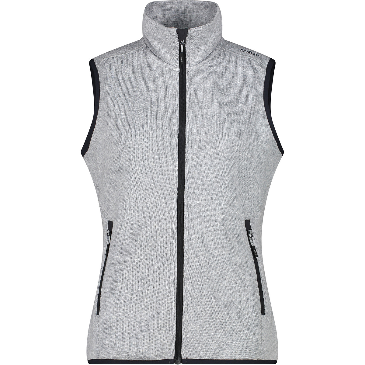 CMP Damen Strick Fleece Weste (Größe XXL, grau)