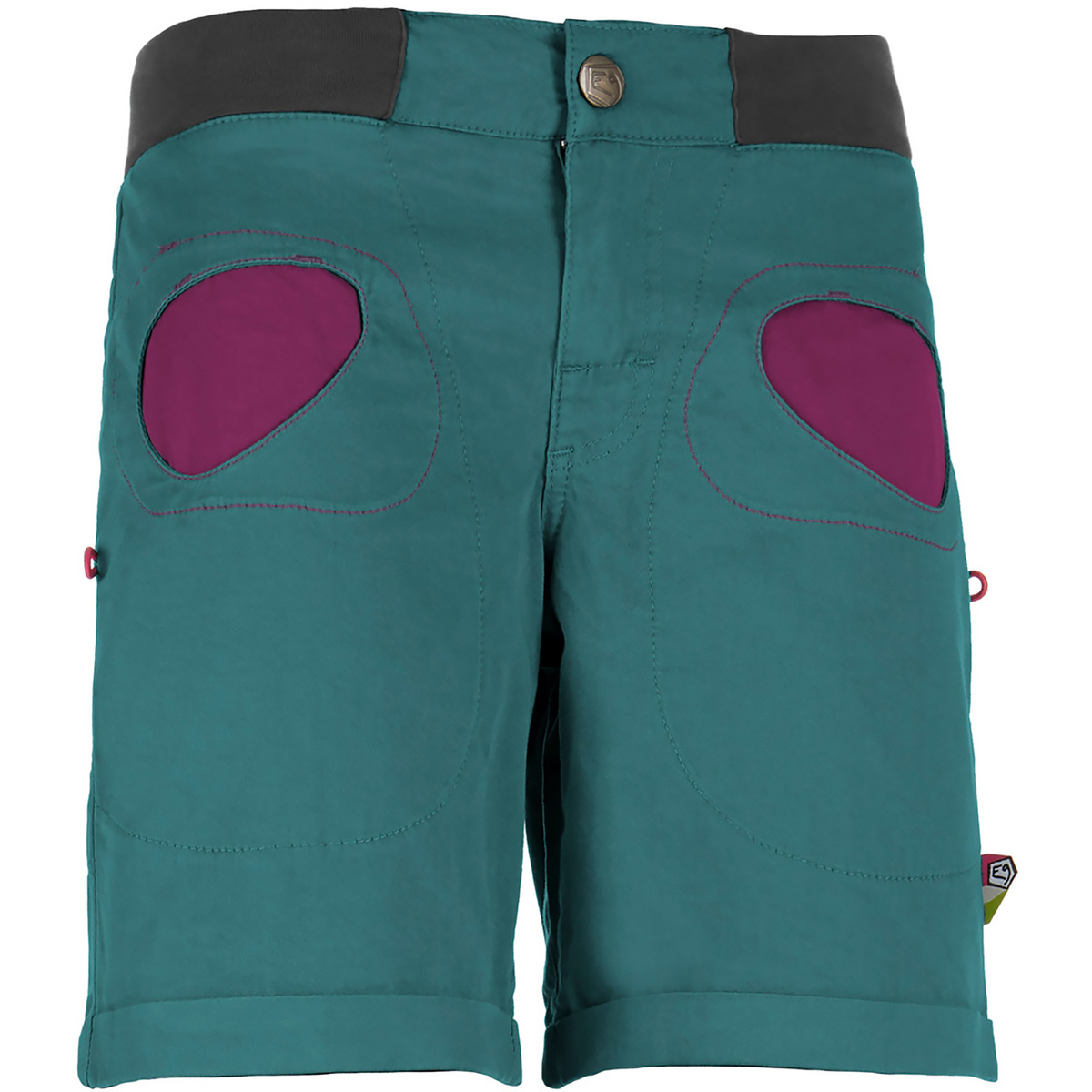 E9 Donna Pantaloncini Onda (Taglia XS, Verde)