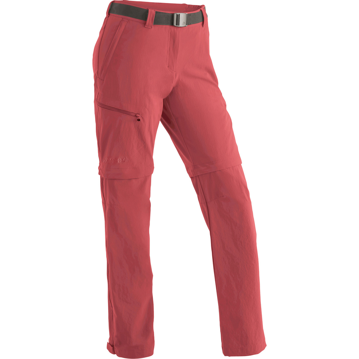 Maier Sports Damen Nata T-Zip Off Hose (Größe M, rot)