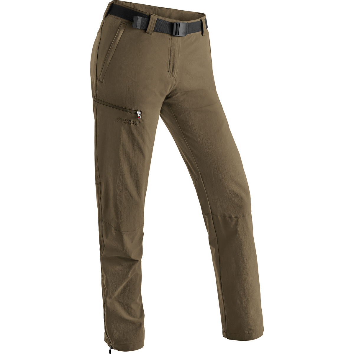 Maier Sports Donna Pantaloni Inara Slim Stretch (Taglia L, Marrone)
