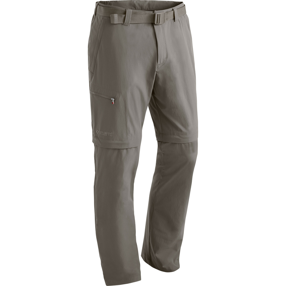 Maier Sports Herren Tajo T-Zip Off Hose (Größe XXL, grau)